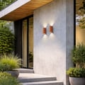 Brixham Wall Twin (1513014) in Terracotta Concrete - Insitu Thumbnail 2