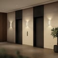 Wall Base 300 LED Phase (1367005) in Matt White - Insitu Thumbnail 1