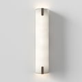 Elba + Wall Base 440 LED Phase (1367004) in Matt White with Elba Wall 600 Shade (5042016) in White Fabric - Thumbnail