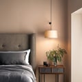 Tapered 320 Pendant Shade (5013022) in Putty Fabric - Insitu Thumbnail 2