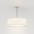 Cambria Pendant (1421013) en Nickel Mat avec Cambria 600 Shade (5038002) en Tissu Blanc - Thumbnail