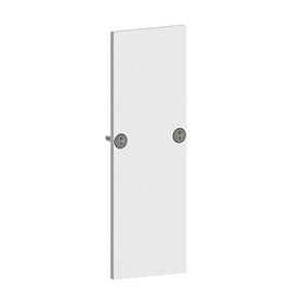 48V Double Track End Cap (6038028) in Blanco Mate