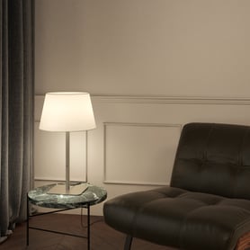 Beaumont Table (1480005) in Nichel Opaco - Insitu