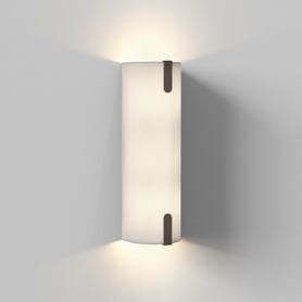 Elba 400 Wall (1469001) in White Fabric / Bronze