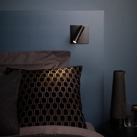 Enna Square Switched LED (1058024) in Matt Black - Insitu
