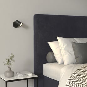Ascoli Single Switched (1286079) in Matt Black - Insitu