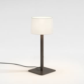 Beaumont Table (1480002) in Bronze with Tapered Round 215 (5006001) in White Fabric