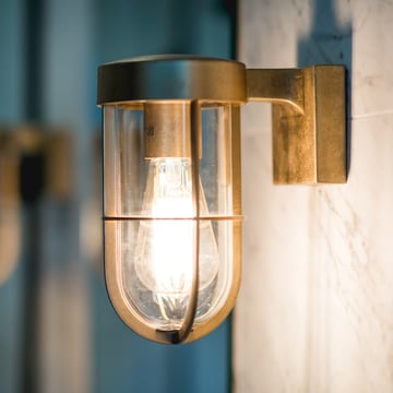 Astro's Cabin wall light, in antique brass