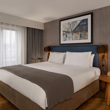 Citadines Apart’hotel - guest bedroom, featuring Ravello reading lights