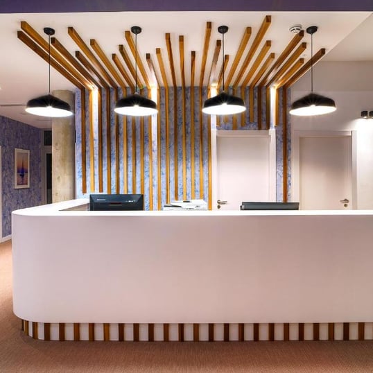 Ginestra Pendant in the reception of Cordial Marina Blanca