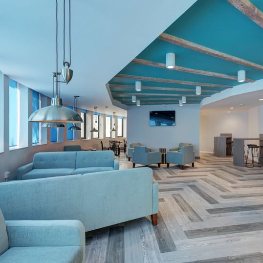 Mercury House, Bournemouth - social space - Osca downlights