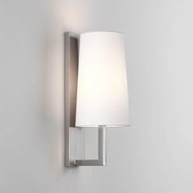 Niimi Round LED Bathroom Mirror, Matt Nickel | Astro