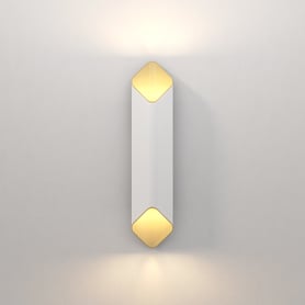 Ako 420 (Phase) Wall Light, Matt White and Gold | Astro