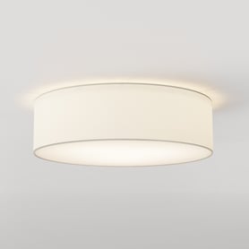 Cambria 380 Ceiling Light, White Fabric | Astro
