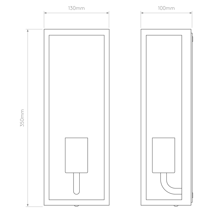 Messina 130 Wall Light, Textured Black | Astro