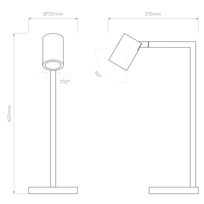 Ascoli Desk Light, Matt White | Astro