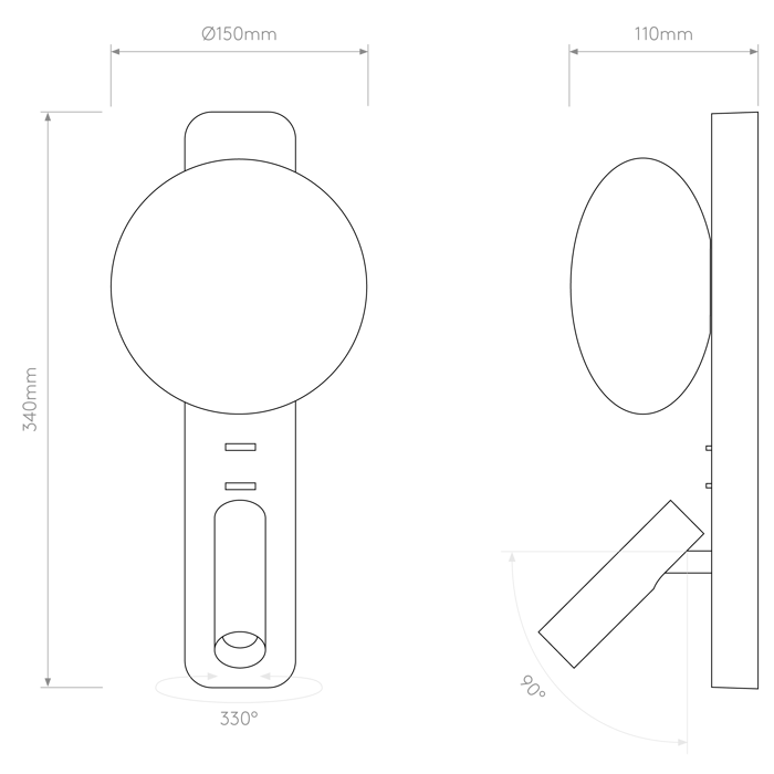 Zeppo Reading Light, Matt Nickel | Astro