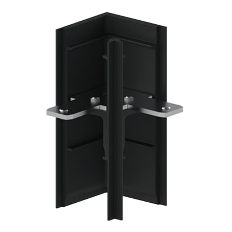48V Double Track Corner Joint (6038019) in Matt Black - Product Image 1