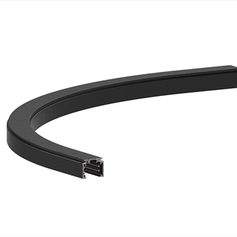 48V Single Track R350mm Corner (6038009) in Matt Black - Product Image 1