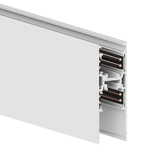 48V Double Track 2m (6038008) in Matt White - Product Image 1