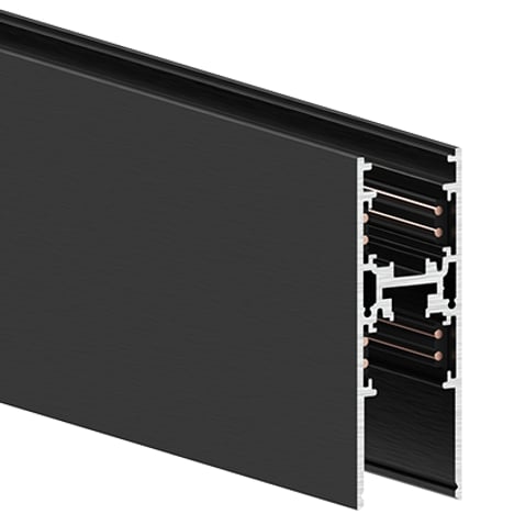 48V Double Track 1m (6038005) in Matt Black - Product Image 1