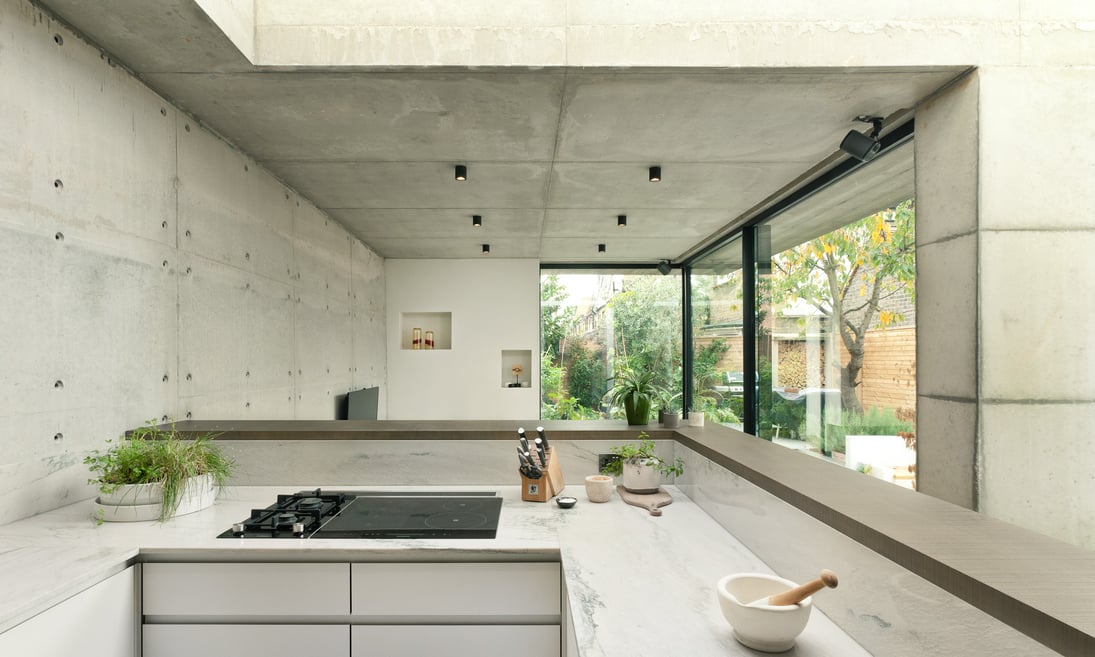 Double Concrete House, London - Kos Downlights